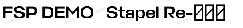 FSP DEMO   Stapel Re字体转换